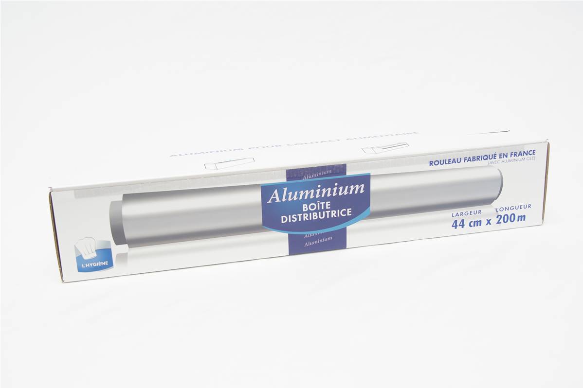 Aluminium en boite distributrice 200mx44cm
