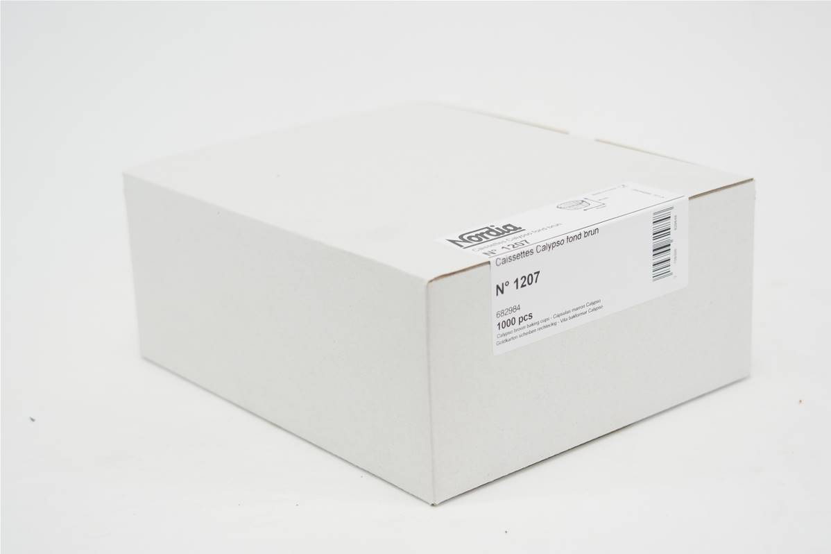 Caissette brune modèle calypso N°1207 en boite de 1000