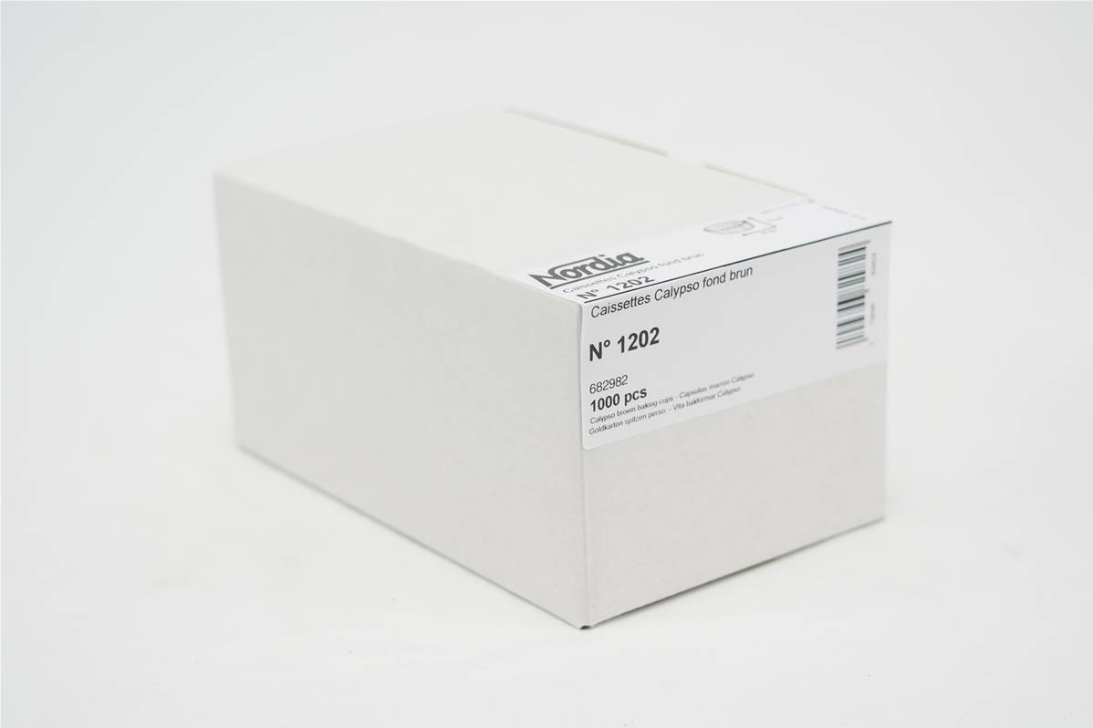 Caissette blanche modèle calypso ingraissable N°1202 en boite de 1000