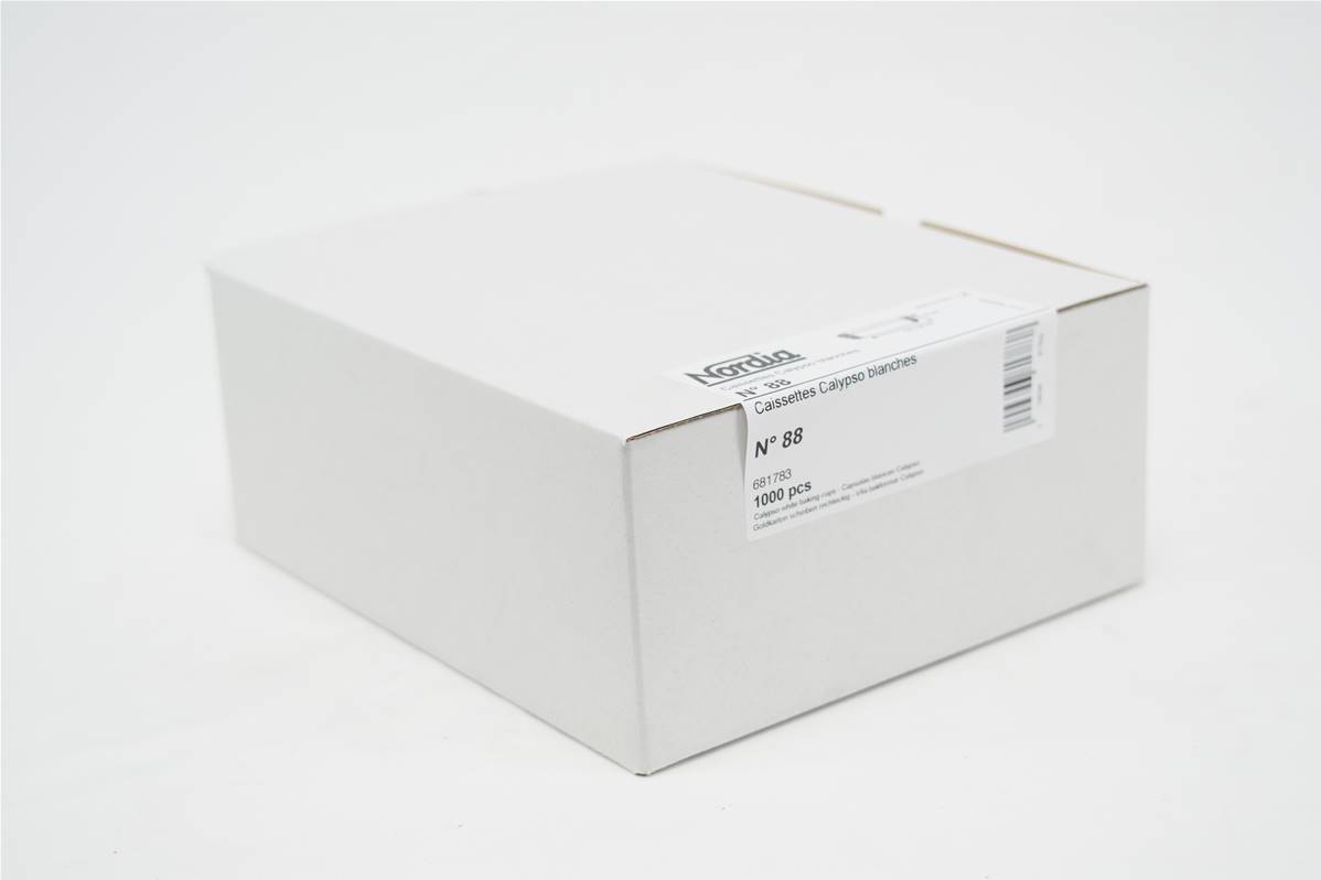 Caissette blanche modèle calypso N°88 en boite de 1000