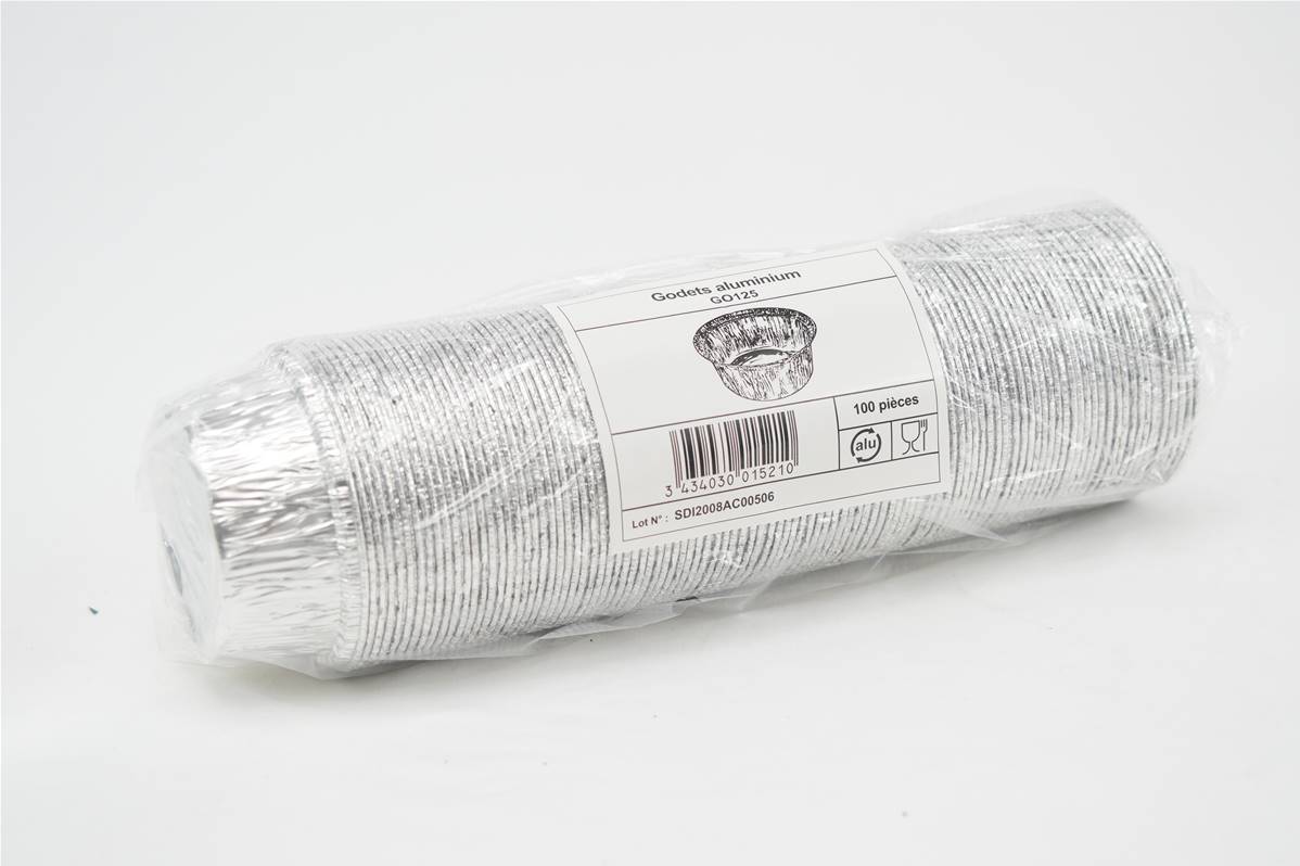 Godet en aluminium 85x40mm par paquet de 100