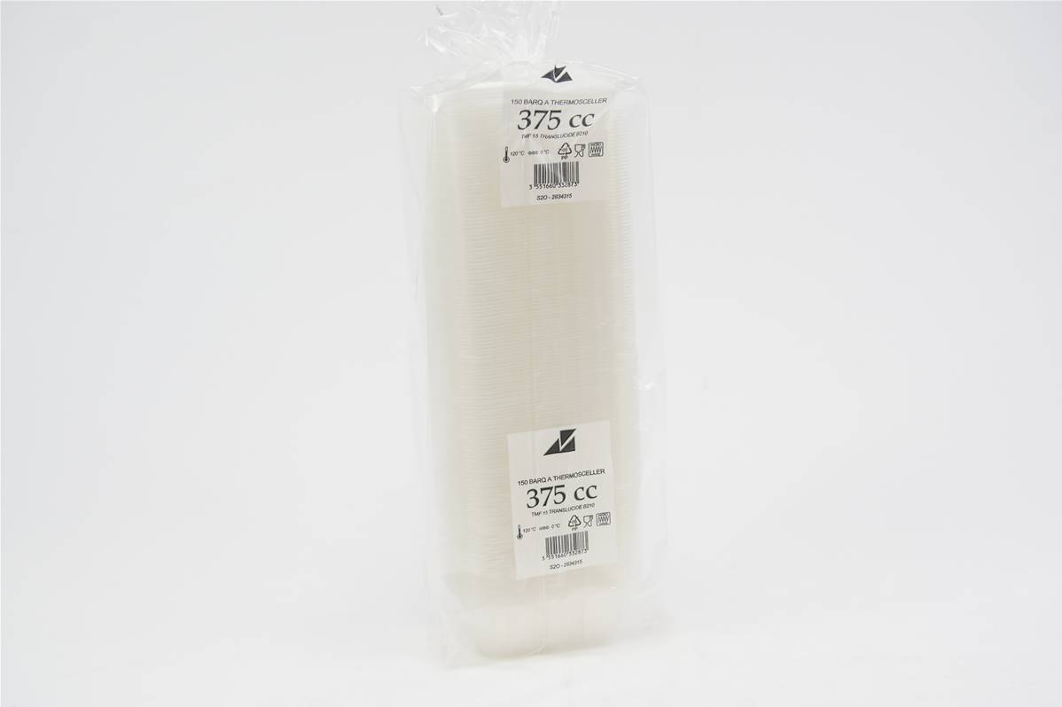 Barquette thermoscel 330/375cc par paquet de 150