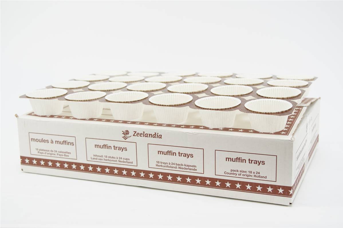 Moules caissettes pour muffin\'s tray en carton de 432