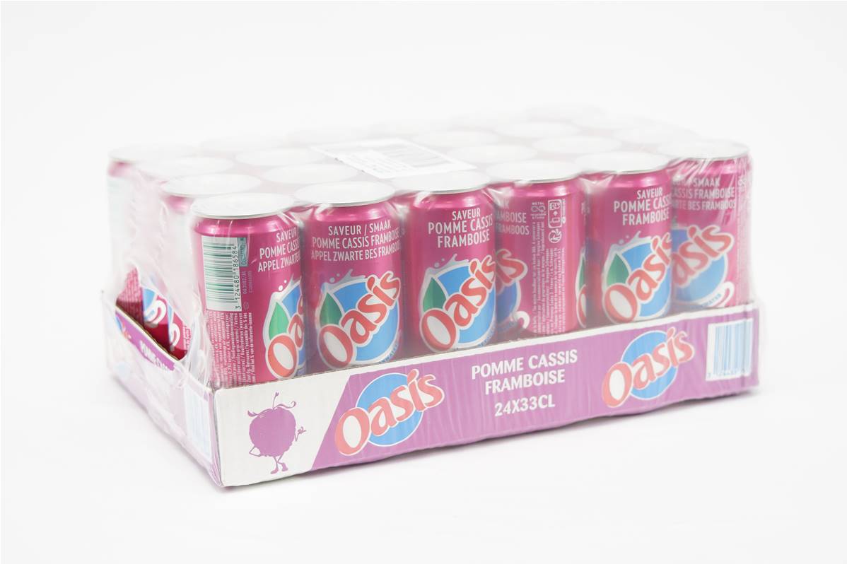 Oasis pomme cassis framboise pack 24x33c