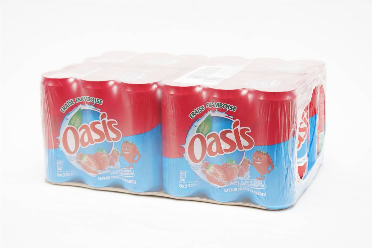 Oasis fraise framboise pack 24x33cl