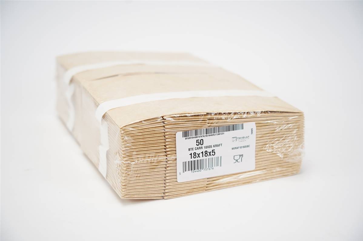 51181805---BOITE-CARRE-KRAFT-BRUN-18x18x5cm-PQ-50x1200