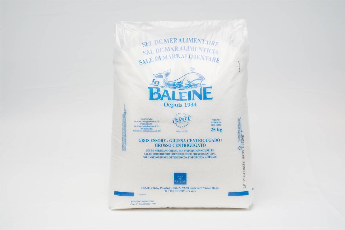 Sel gros épuré la baleine sac de 25kg