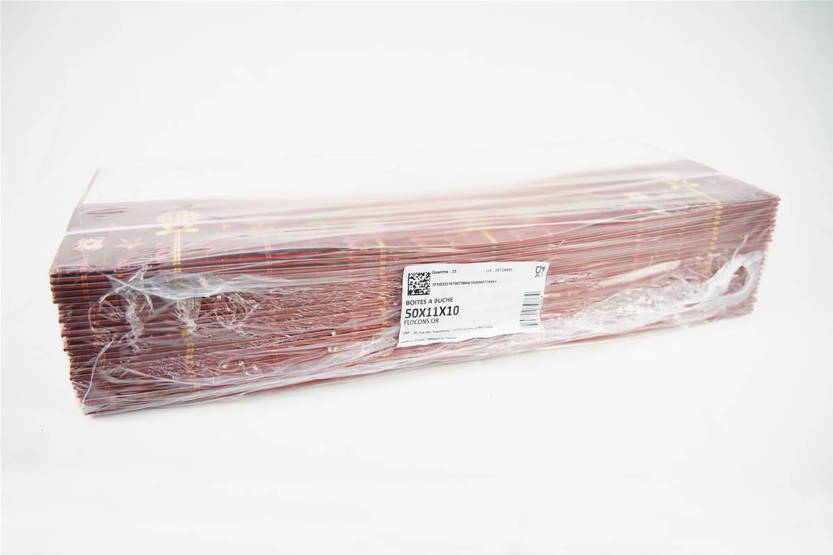 42FO5011---BOITE-BUCHE-FLOCON-D-OR-50x11cm-PQ-25-1x1200