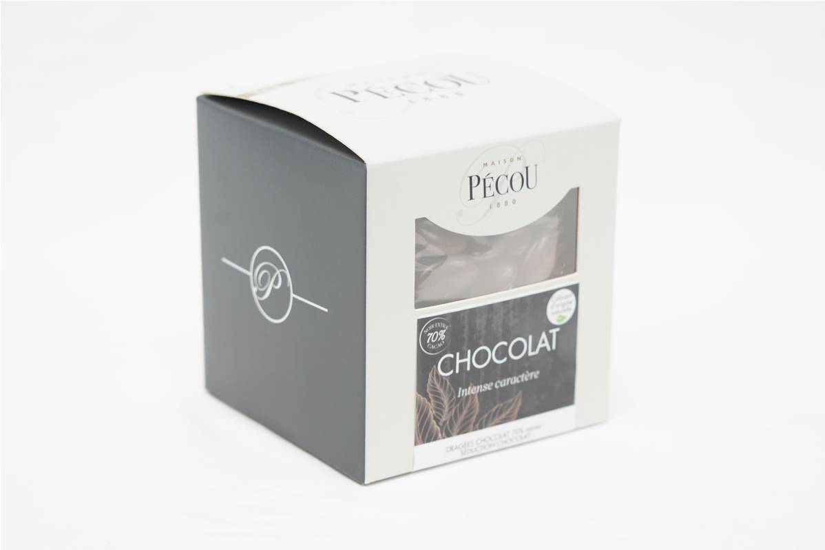 Dragées PECOU chocolat séduction chocolat, boite de 1kg