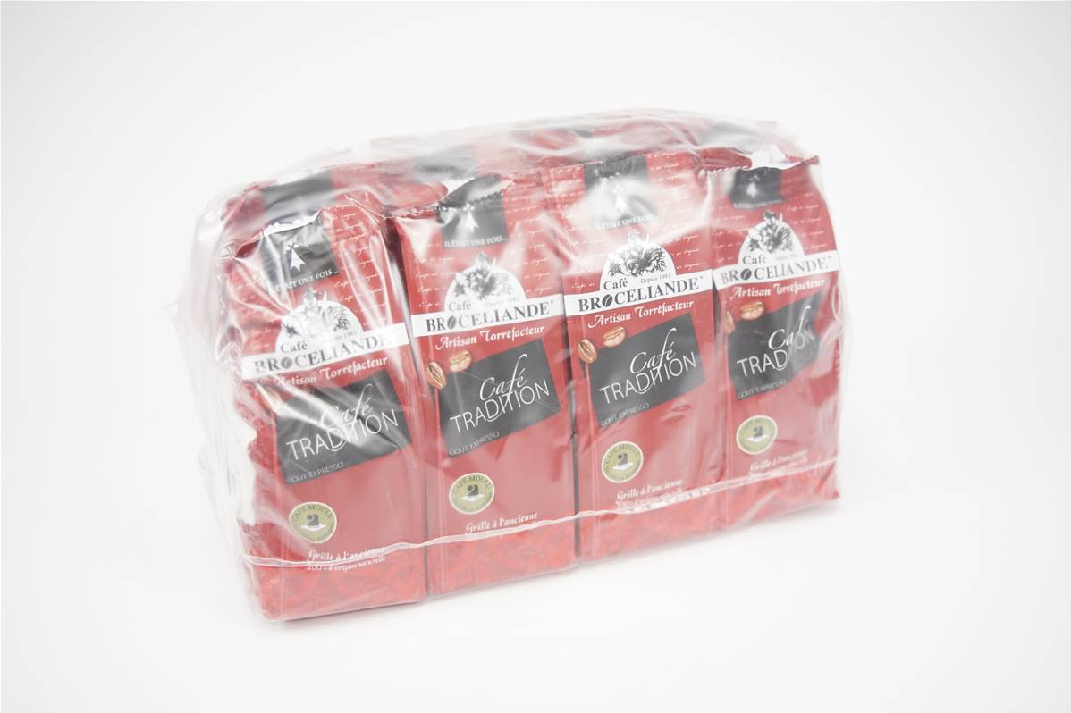 Cafe tradition 50% arabica paquet de 12x250gr