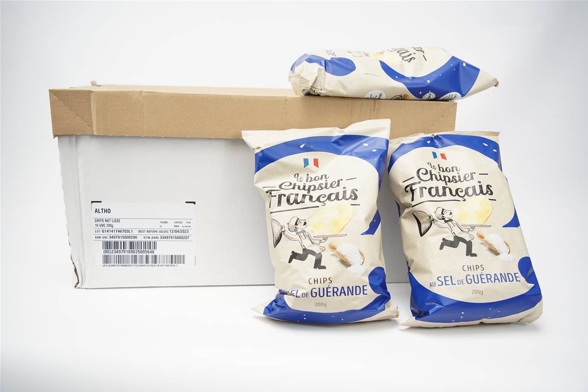 Chips nature lisse 200gr ALTHO carton de 16