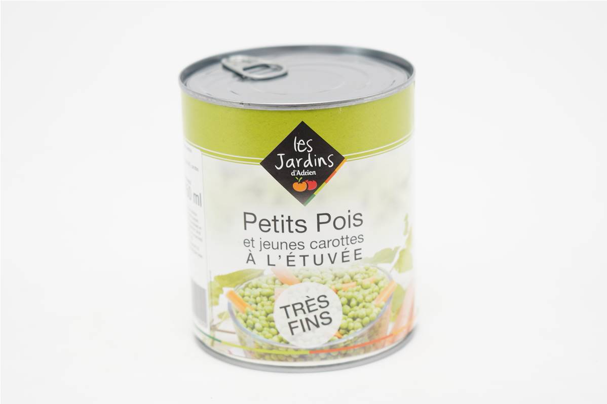 Petit pois très fin + carotte boite 4/4