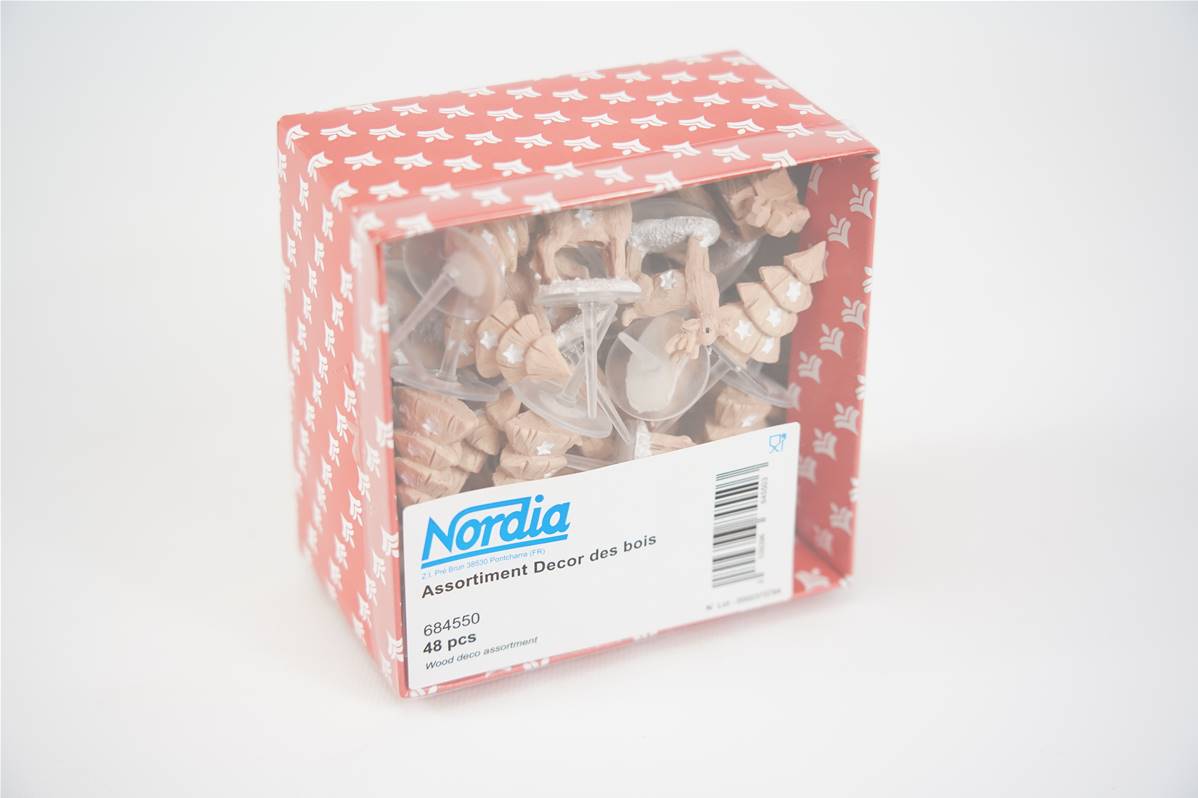 Assortiment déco des bois boite de 48 nordia