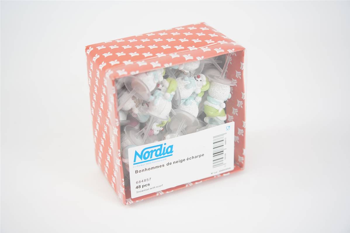 Bonhomme de neige echarpe boite de 50