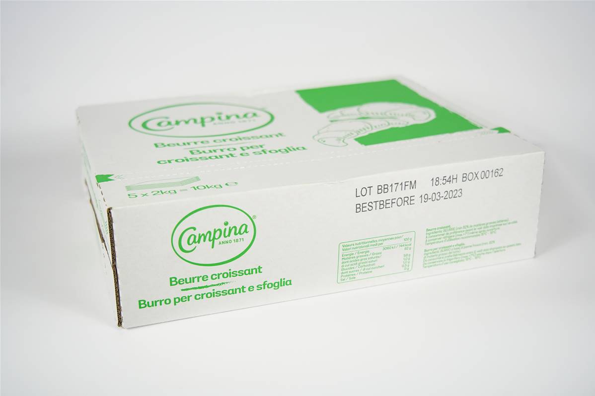 Beurre croissant campina carton de 5x2kg