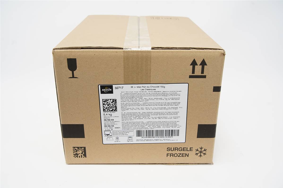 Maxi pain choc pp authentic carton de 36x150gr