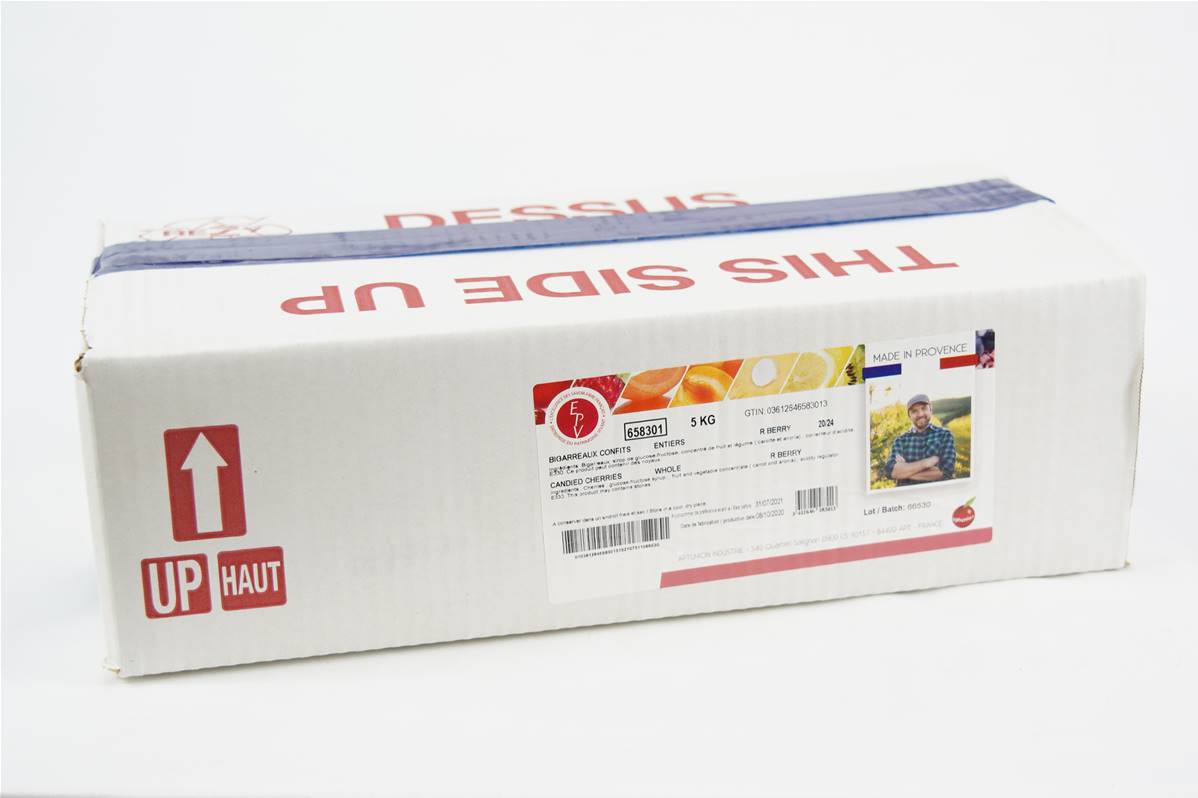 Bigarreau rouge confit aptunion carton de 5kg