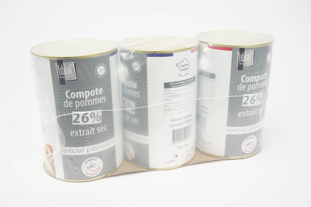 Compote pomme 26% ideal boite de 5/1 pack 3