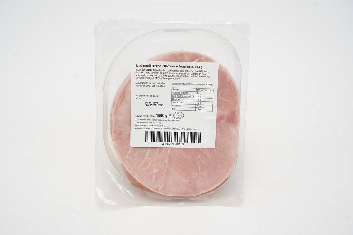 Jambon superieur tranche bq 1kg 20x50g