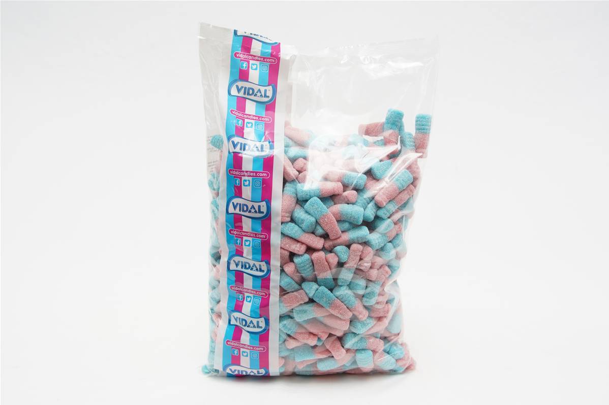 Bouteille cola rose & bleu sac 3kg vidal