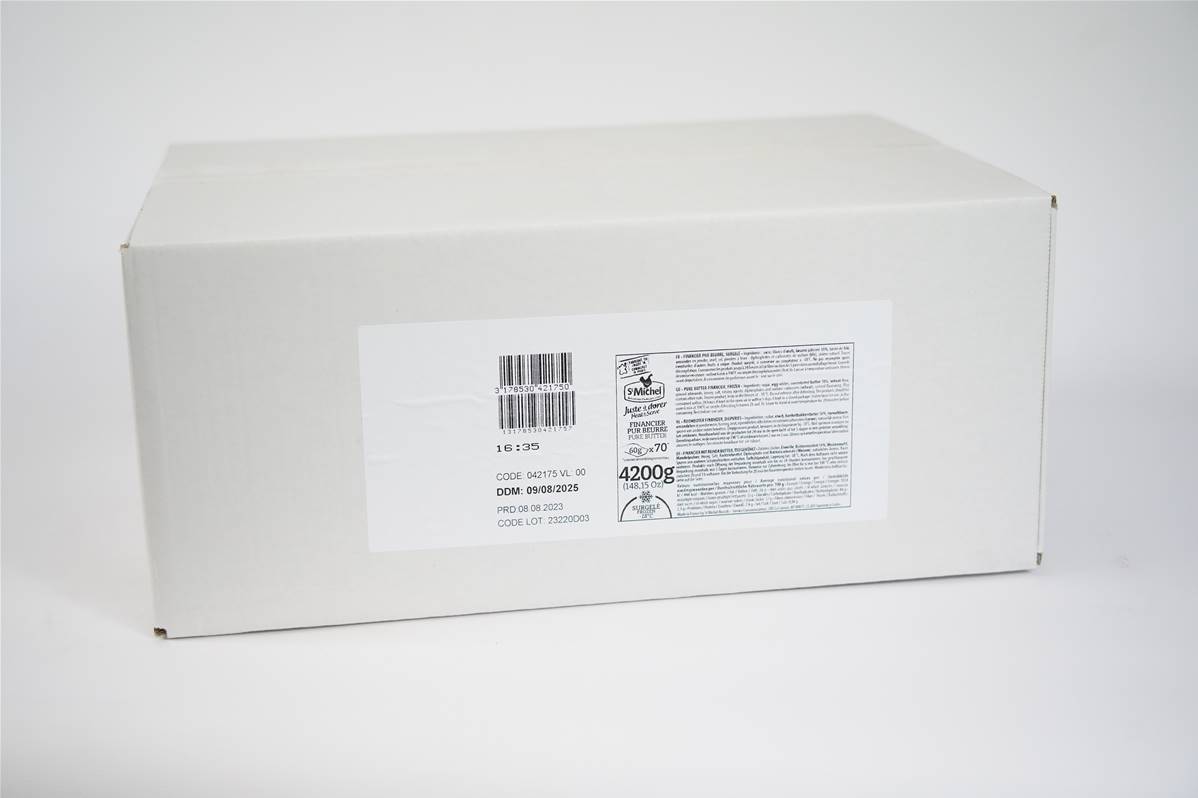 Financier cuit carton de 70x60g