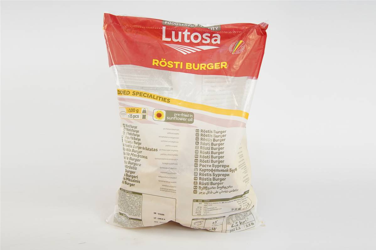 Rostis burger gout oignon/pdt scht 2.5kg
