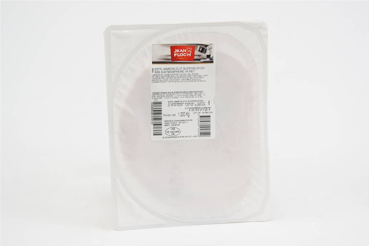Jambon sup 20 tranches paquet 1kg Jean Floc\'h