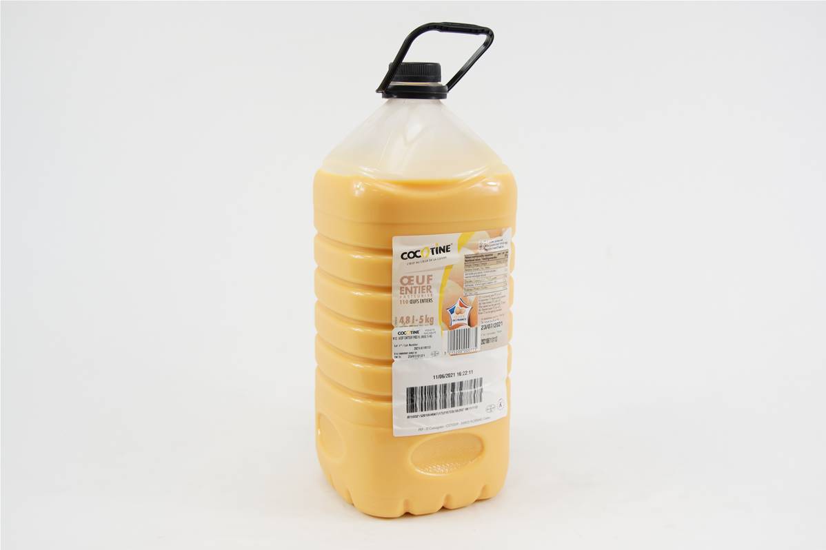 Oeuf entier liquide bidon 5l