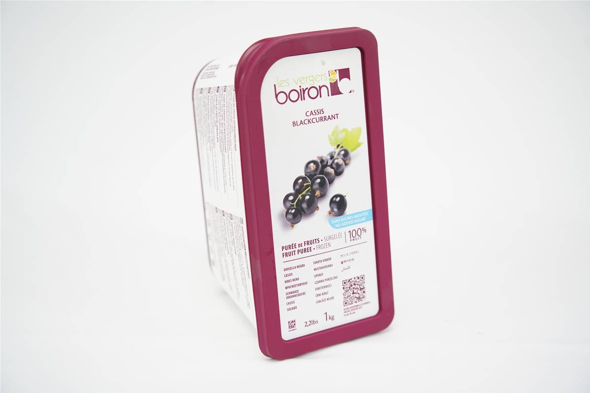 Purée de cassis non sucrée en barquette 1kg