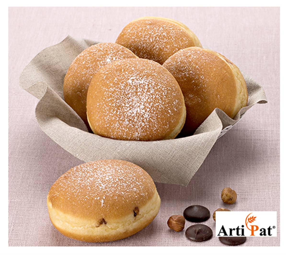 Beignet au chocolat 75gr prêt à servir carton de 40