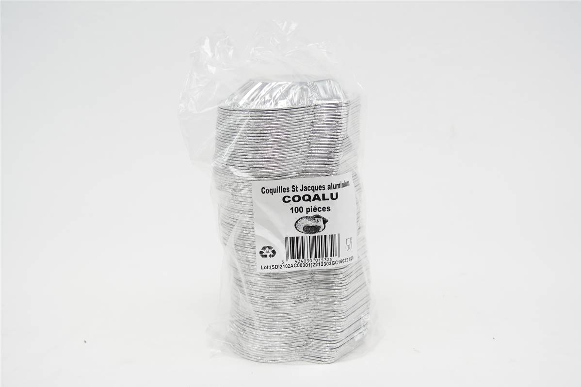 Coquille st-jacques alu paquet de 100