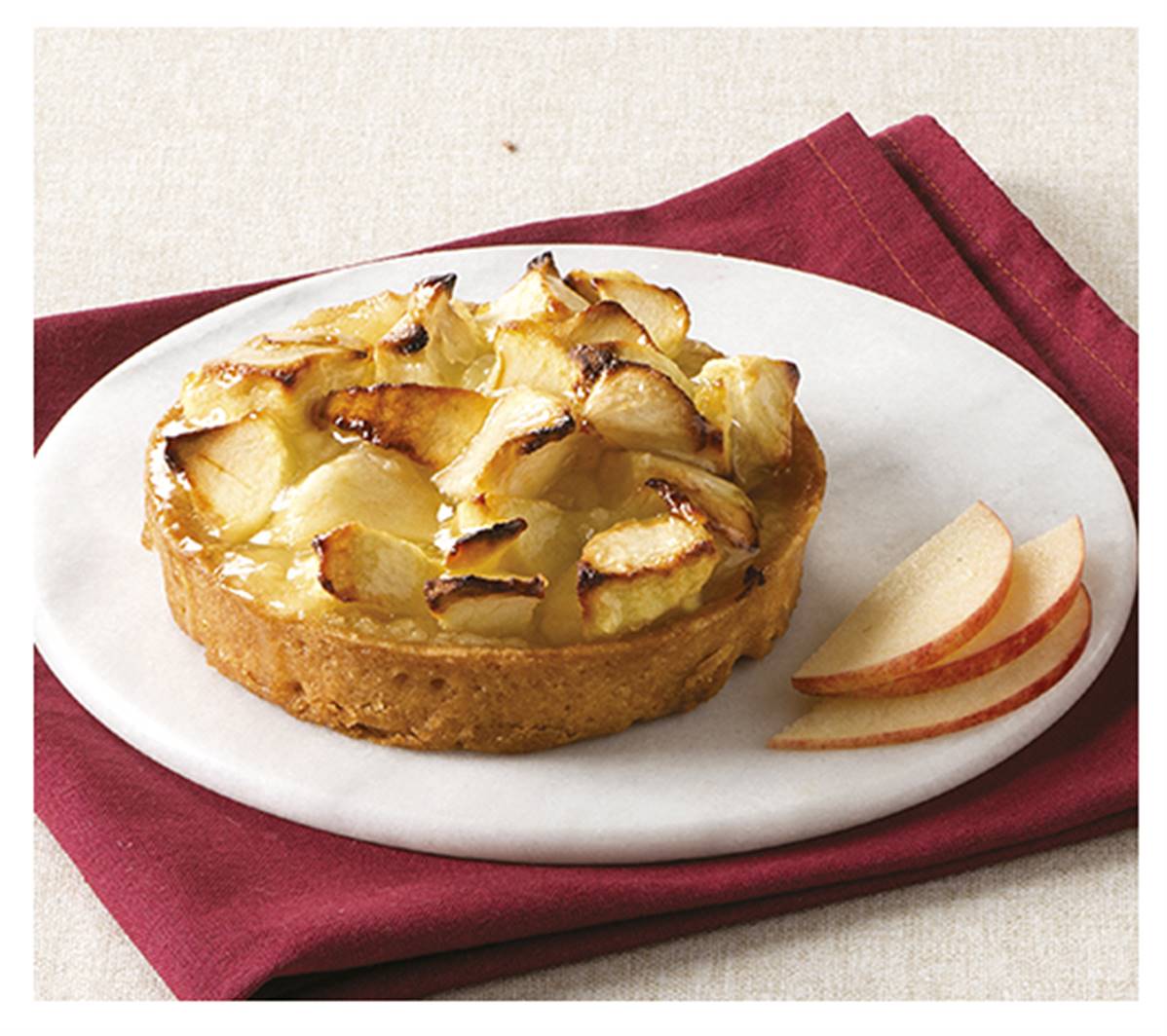 Tartelette à la pomme 120gr diamètre 9cm carton de 10