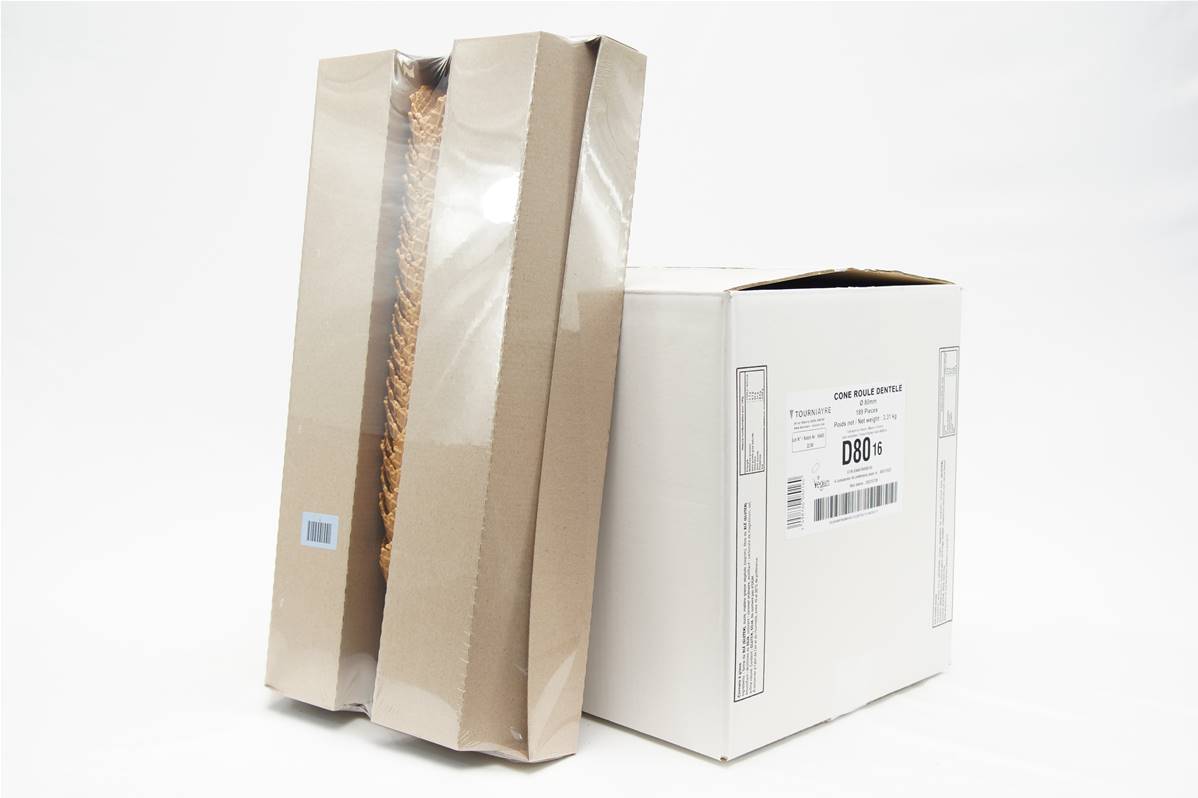 Cône danois diamètre 80mm hauteur 164mm carton de 189 pièces