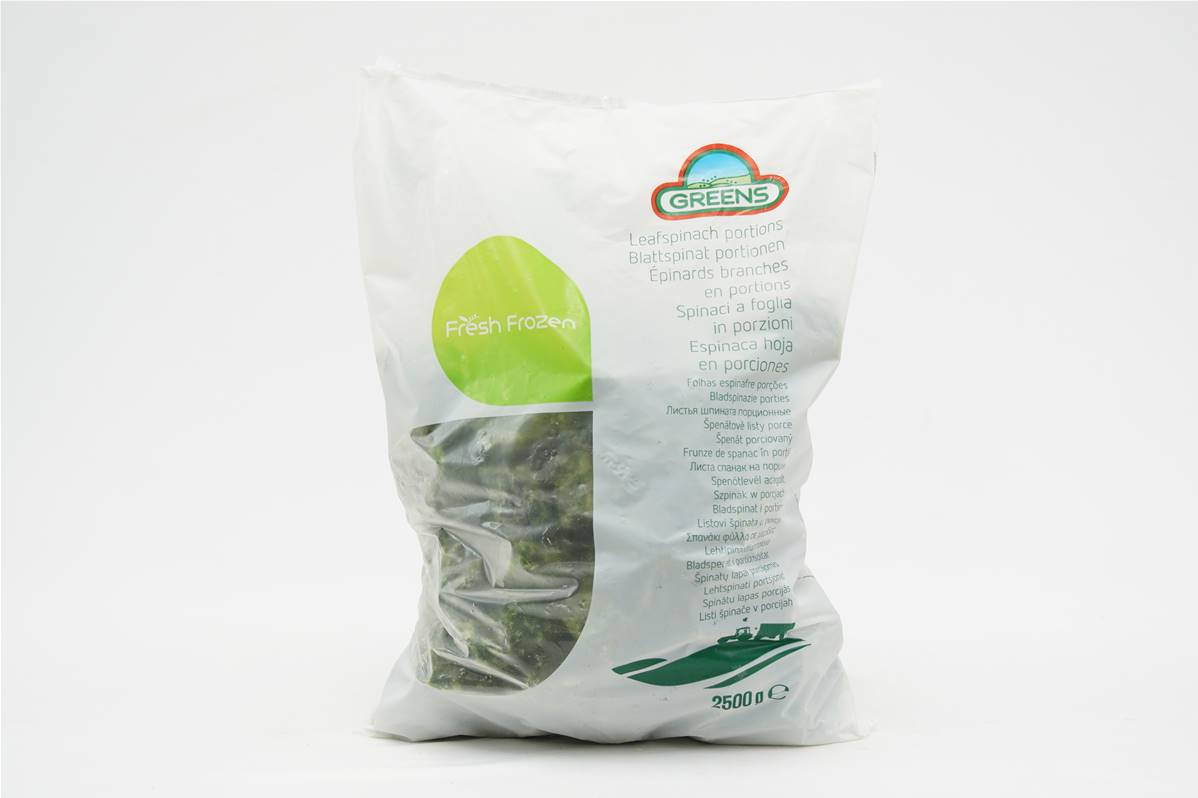 Epinards en branche portionné en 35g en sachet de 2,5kg