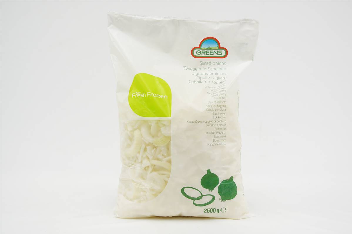 Oignons émincés gamme greens en sachet de 2,5kg