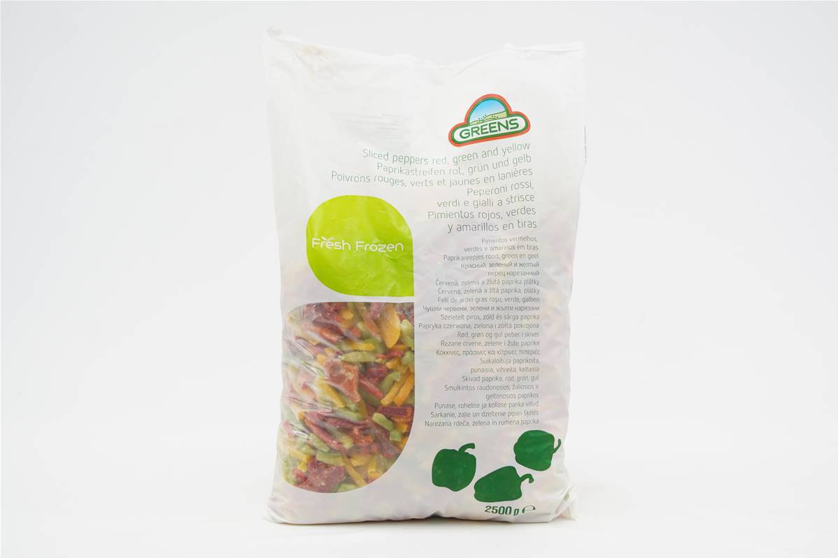 Poivrons tricolores en lanière en sachet de 2,5kg