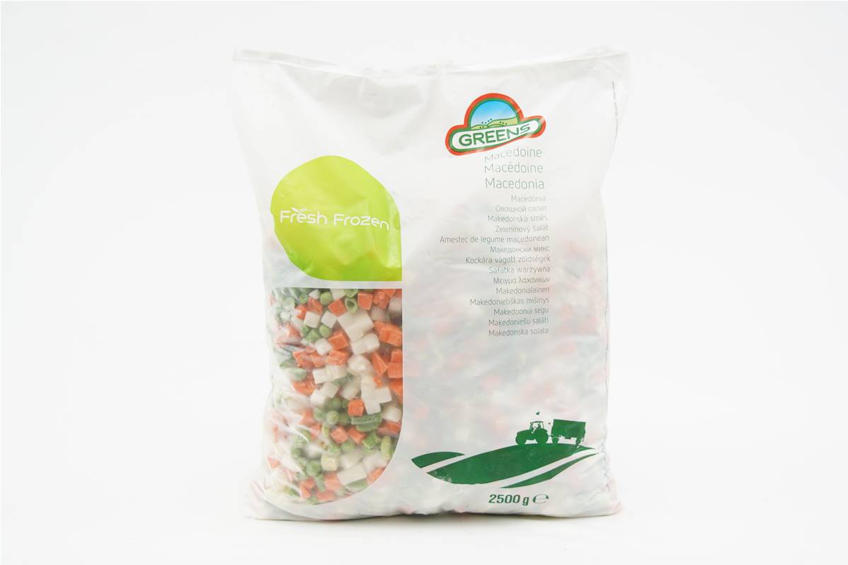 Macédoine de légumes gamme greens en sachet de 2,5kg