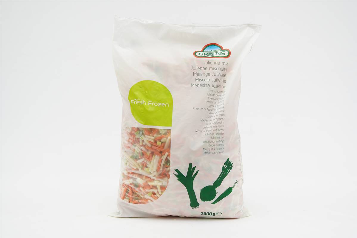 Julienne de légumes gamme greens en sachet de 2,5kg