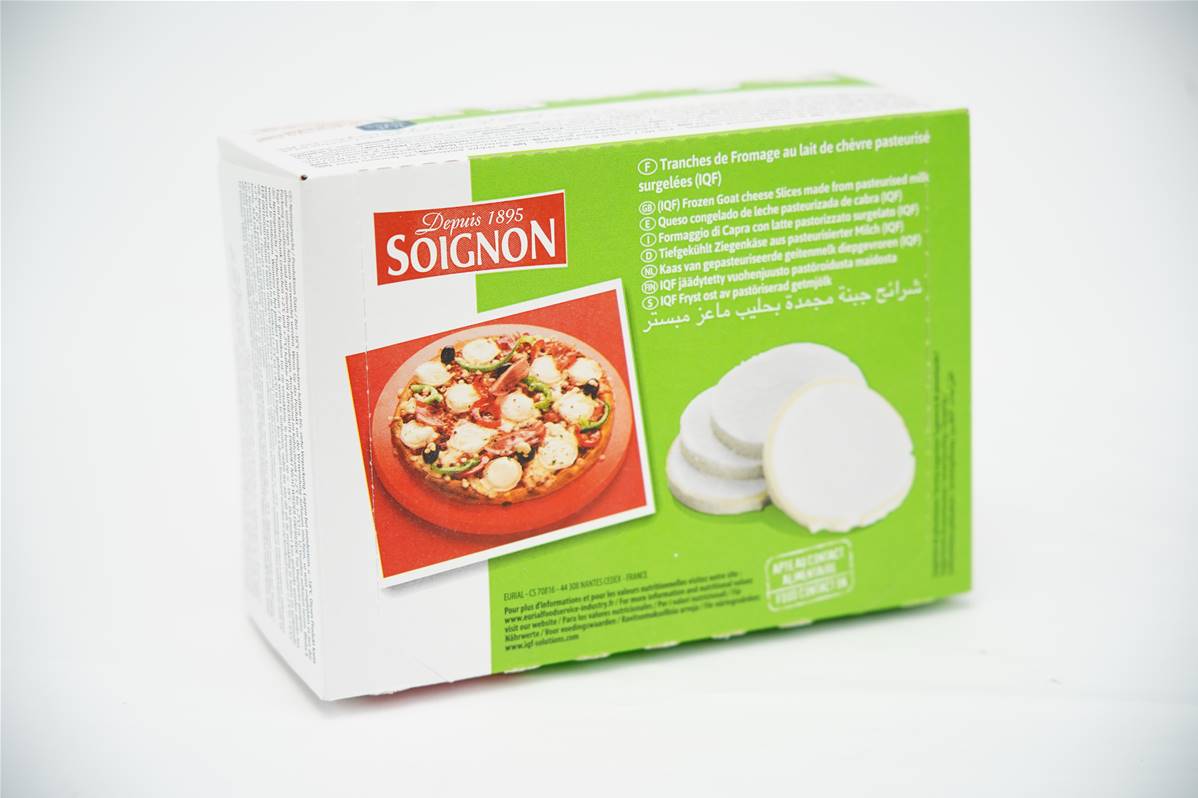 Fromage de chèvre diamètre 42mm 71 tranches en barquette de 500gr