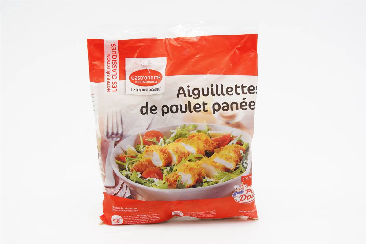 Aiguillettes de poulet panées en sachet de 1kg