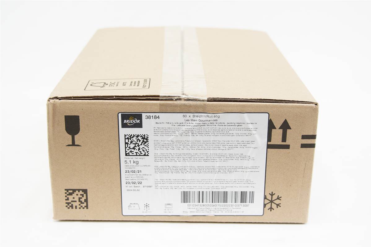 Breizh\'n\'roll 85gr prêt à cuire en carton de 60
