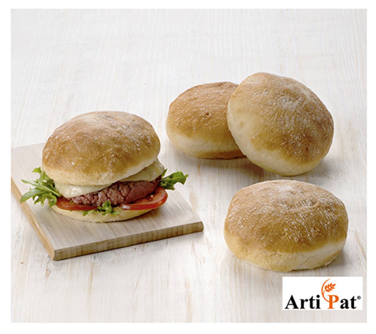 Pain hamburger 75gr cristal cuit en carton de 30