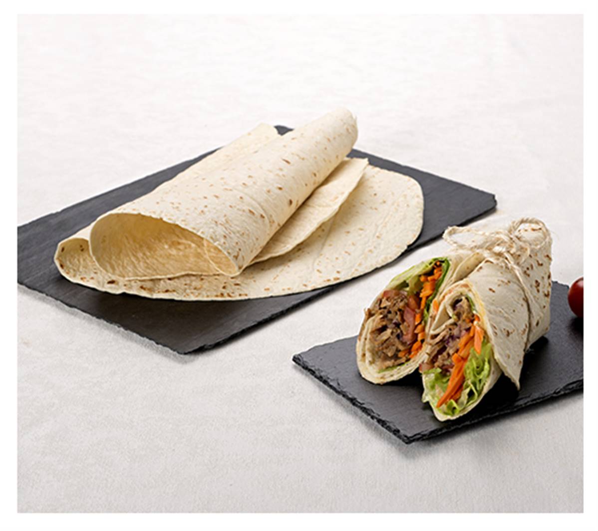 Tortilla au blé nature (wraps) diamètre 300mm en carton de 108
