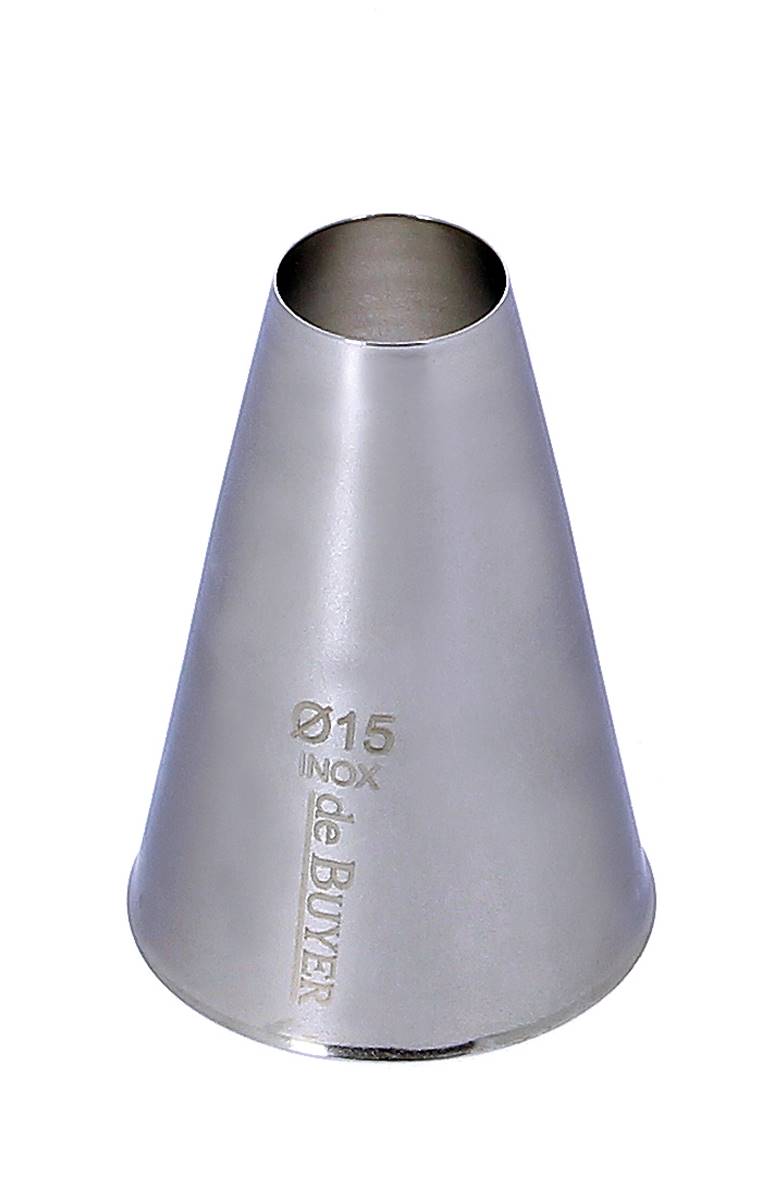 Douille inox unie diamètre 15mm