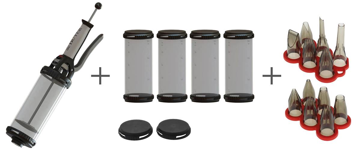 Coffret le tube pro +4 recharges et 12 douilles