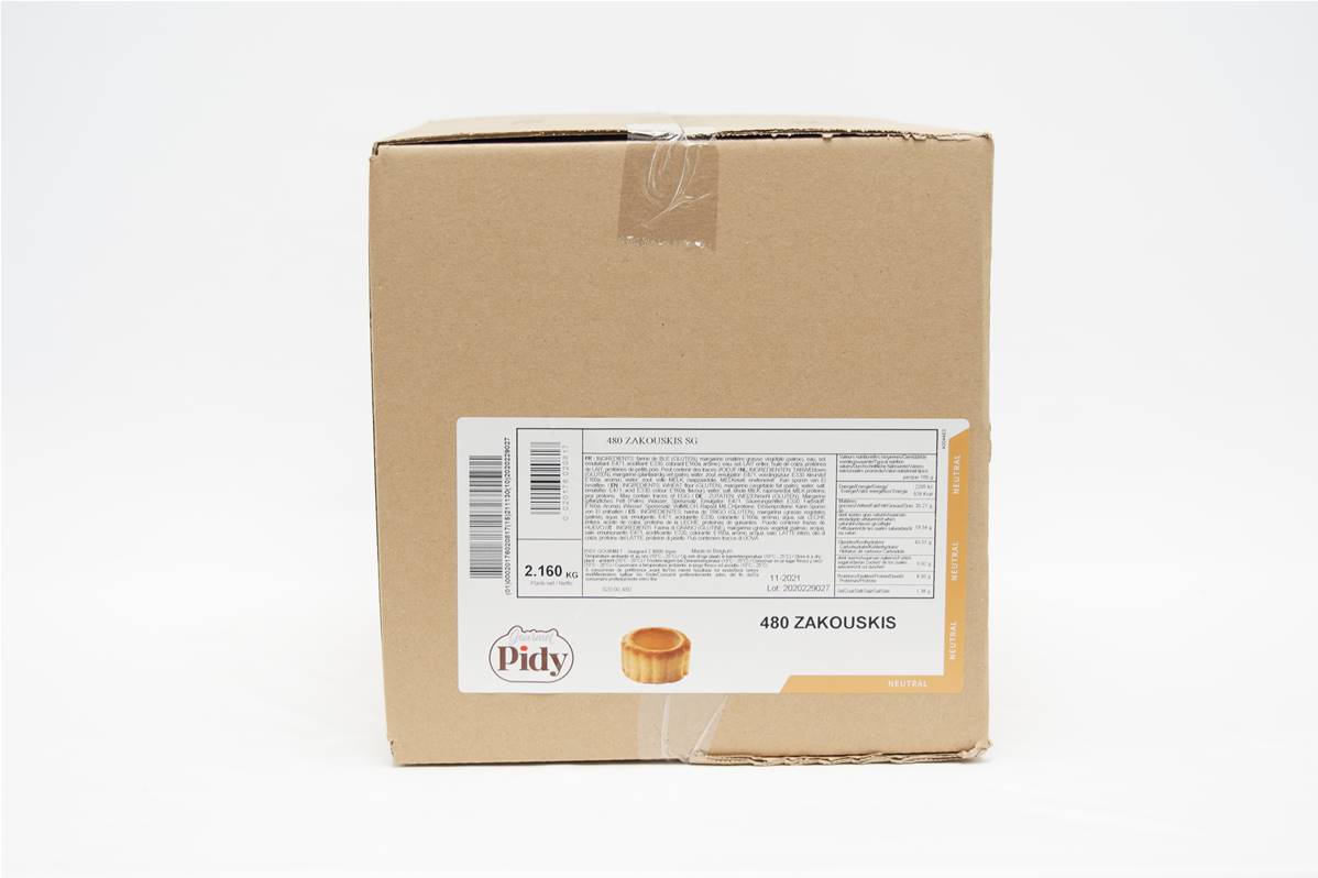 Mini bouchée aakouski ø3,5cm carton de 480 Pidy