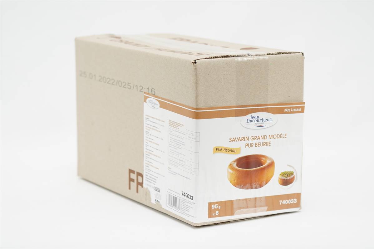 Savarin grand modèle pur beurre Jean Ducourtieux carton de 6x95gr