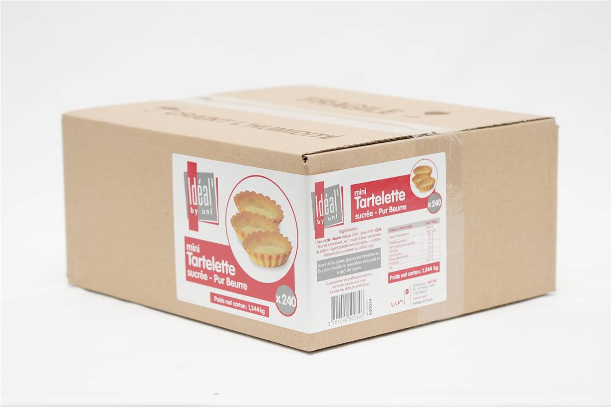 Mini tartelette sucre carton de 240x5,60g Idéal