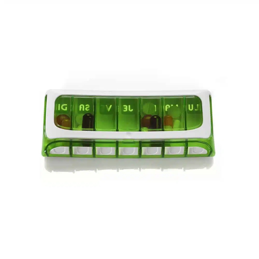 un-pilulier-semainier-compact-pilbox-tempo-vert-pratique-pour-1-prise-medicaments-par-jour-vu-du-dessous