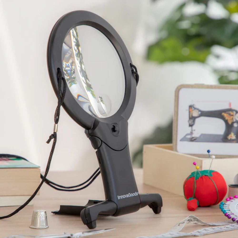 Loupe Mains Libres avec Lumière LED 2